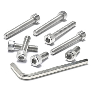 5 #<span class=keywords><strong>7</strong></span> #8 #10 # フルスレッドステンレス鋼材料六角ソケットボタンウエハーヘッドネジ