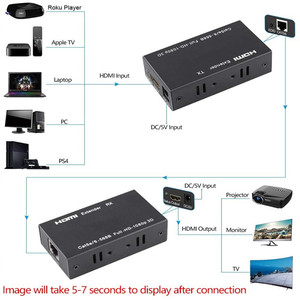 Extensor HDMI Cat5e Cat 6, 60M, Ethernet, IP, TCP, señal HD a Lan, convertidor, 1080p, receptor transmisor 3D, TX, RX - Product Image 5