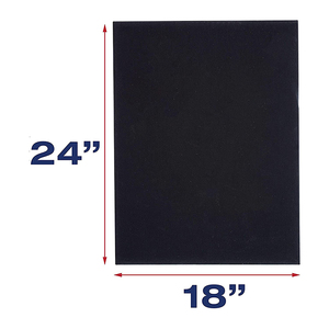 アートサプライ18x24インチストレッチキャンバスプライム4パックブラックブランクキャンバス - Product Image 4