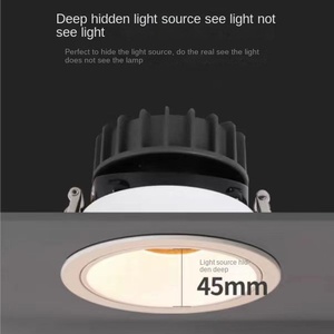Sıcak satış yeni ticari Ultra kalınlaşmak alüminyum gömme tavan lambası yuvarlak 15w Led tasarım lamba downlight güçlendirme - Product Image 4