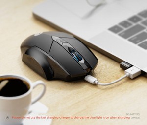 Vagabondaggio PM6 BT tre modalità silenziosa Wireless Gaming Mouse USB collegato per gli utenti di telefoni cellulari e PC meccanismo di ricarica uso ufficio - Product Image 4