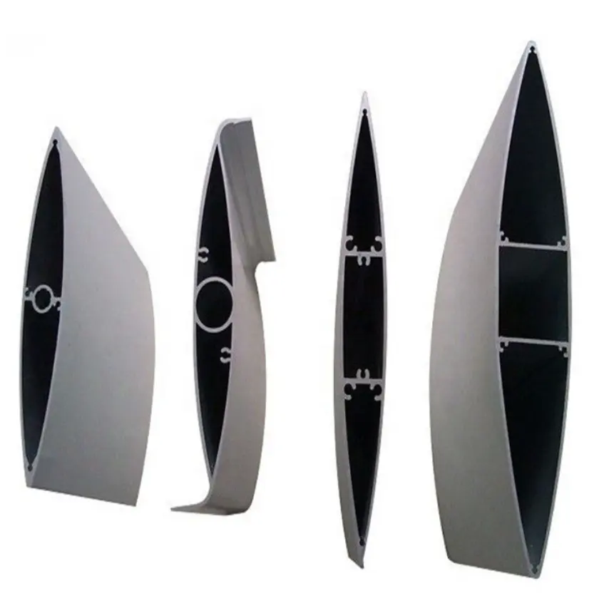 Persianas de aluminio Perfil personalizado para ventana/puerta/pérgola de techo Hoja aerodinámica grande Perfiles de aluminio 6063