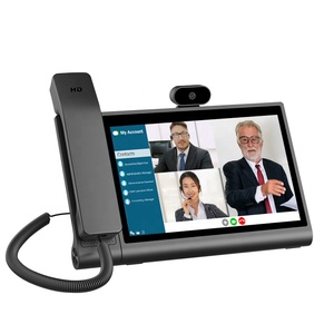 Android 12 Reunión de oficina teléfono IP KT16 RJ45 Ethernet POE Terminal de videoconferencia WiFi 10,1 LCD Voip teléfono SIP teléfono - Product Image 1