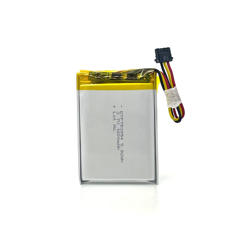 DTP753954 3.7V 1600mAh 5.92Wh ricaricabile Li ione sacchetto Lipo batteria