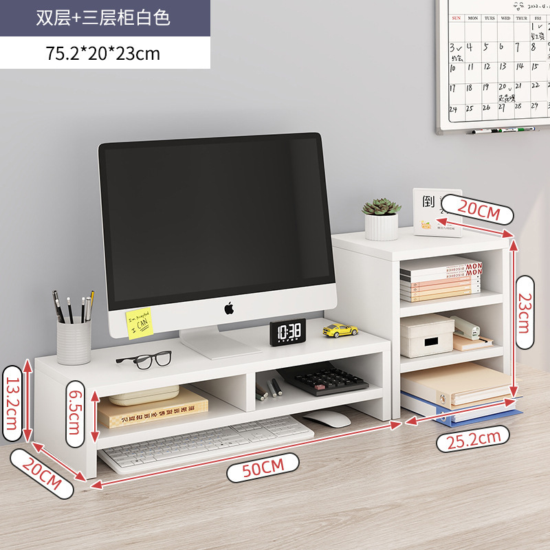 White double and triple cabinet