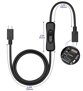 สายเคเบิล USB 3.1 C ถึง C พร้อมสวิตช์รองรับวิดีโอ/ข้อมูลและระบบชาร์จเร็ว20V/3A PD [10Gbps] - Product Image 5