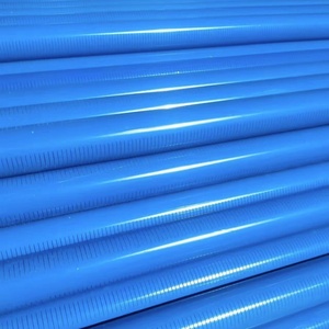 SCH40 mavi UPVC derin su kuyu kuyu kılıf boru/boru 4 "6" 8 "fabrika oluklu ekranlar ile esnek dişli biter - Product Image 2