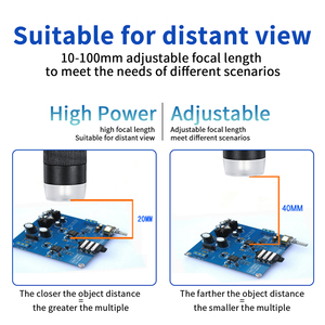 G1600กล้องจุลทรรศน์ดิจิตอลอิเล็กทรอนิกส์12MP 9นิ้วฐานขนาดใหญ่จอแสดงผล LCD 1-1600X ขยายเครื่องมือแว่นขยายอย่างต่อเนื่อง - Product Image 6