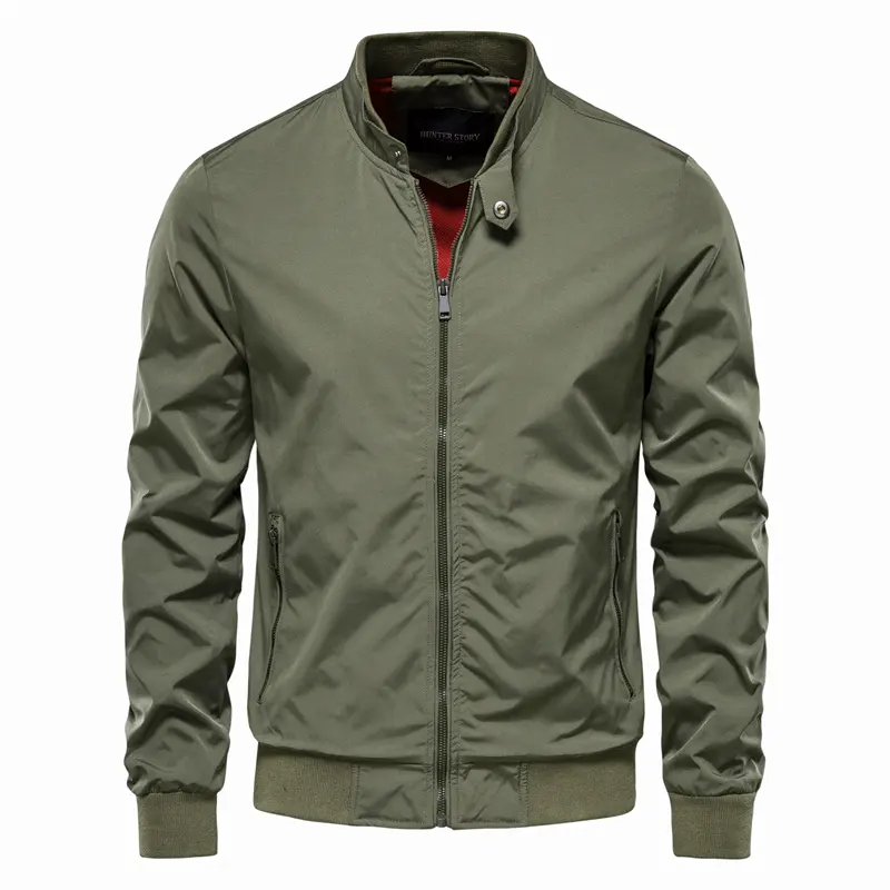 Jaqueta bomber casual masculina, casaco de negócios para uso externo, jaqueta de uso externo c14318