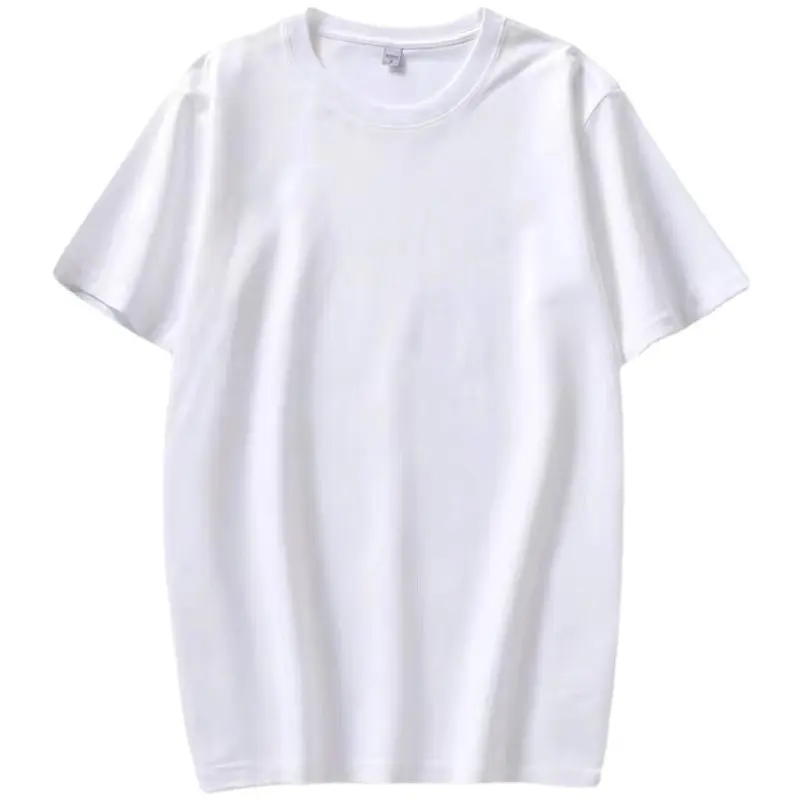 cotton short sleeve T-shirts men's clothing pure white group to figure printed logo manufacturers wholesale short sleeve