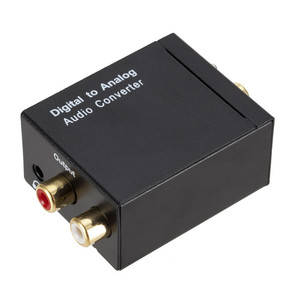 <strong>Digital</strong> Fiber Coaxial to Left and Right Channels 3.5mm <strong>Audio</strong> Analog Converter Decoder Amplifier Speaker - Product Image 2