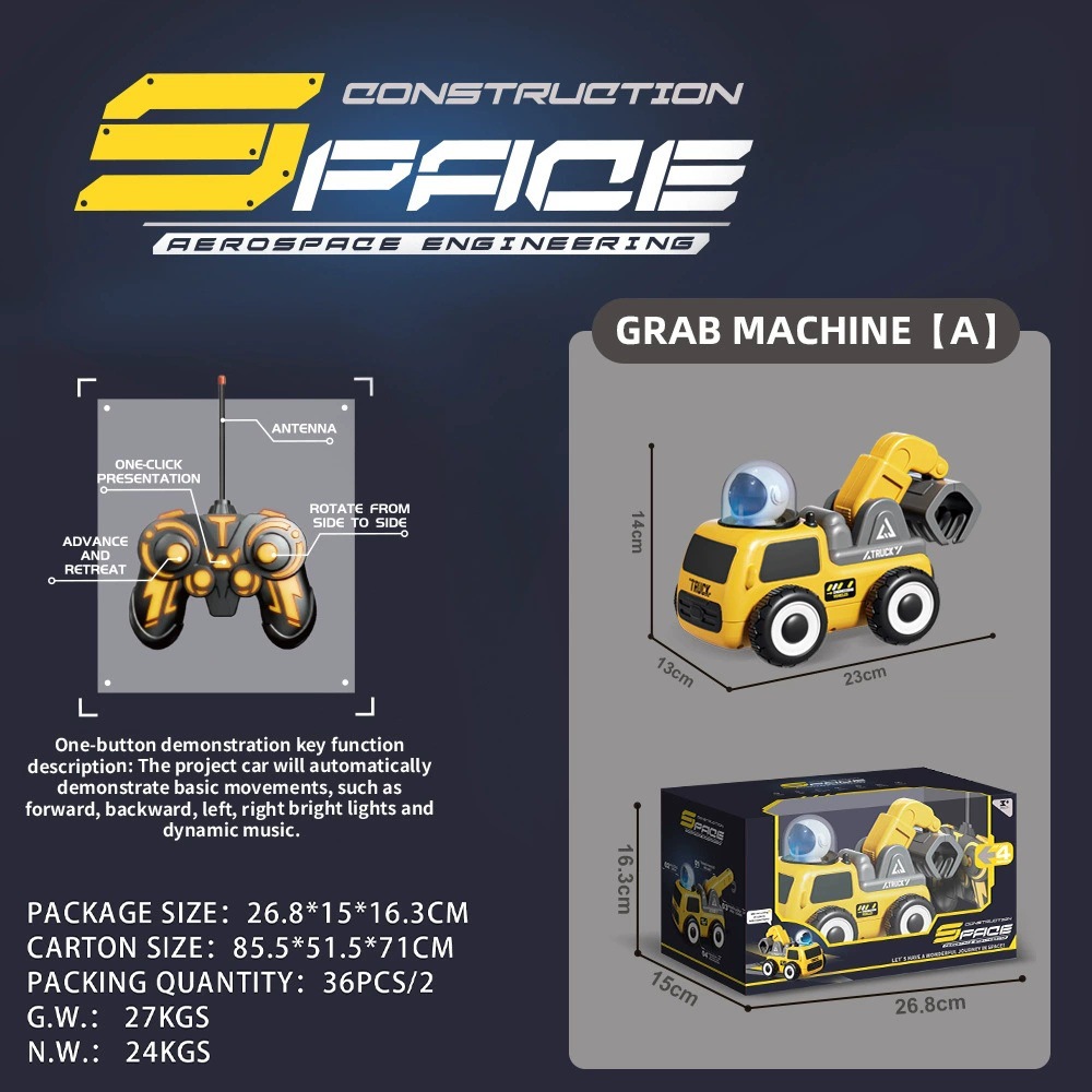 Remote control space engineering grab truck