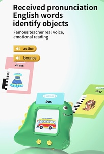 Herramienta educativa temprana para niños MJF, máquina de tarjetas cognitivas, máquina de aprendizaje de idiomas de voz para niños pequeños - Product Image 4