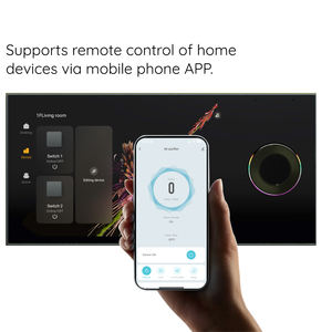 WiFi &amp; 5G Integrated <strong>ZigBee</strong> Smart Home Controller Touchscreen Control Panel Dimmer Switch Multi-Scene Automation Gateway - Product Image 3