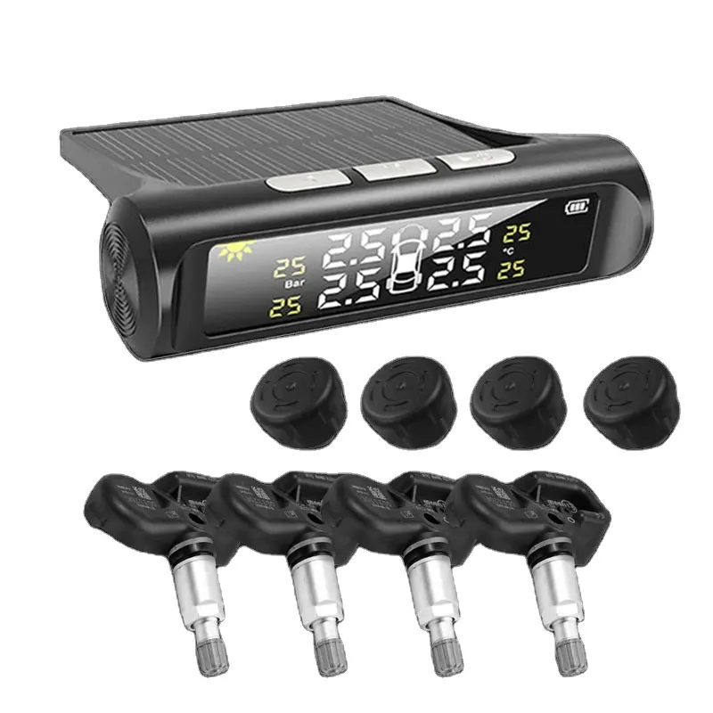 Auto parts 433mhz 315mhz universal programable car tyre air gauges tire pressure monitoring system tpms sensor