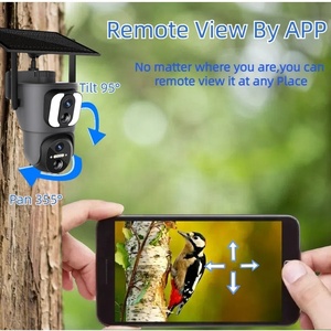 6MP Dual-Screen Preview Solar <strong>Camera</strong> Low Power PIR <strong>Sensor</strong> Dual Lens Security PTZ WIFI IP CCTV <strong>with</strong> 4G Sim Card Solar <strong>Camera</strong> - Product Image 4