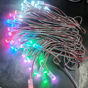 WS2801 IC akıllı 12mm DC RGB tam renkli DMX LED piksel ışık dize Topsung - Product Image 1