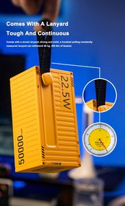Wopow PD35 Unique <strong>Design</strong> 5USB <strong>Output</strong> with LED Light Outdoor 50000mah Large Capacity Power Station 22.5W PD High Speed Powerbank - Product Image 5
