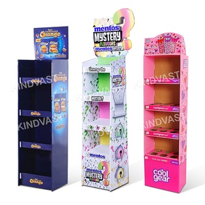 Display negozio a forma personalizzata scaffali da pavimento in cartone espositore in cartone - Product Image 5