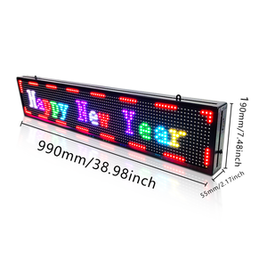 Señal LED programable P10 Pantalla LED Tablero de mensajes a todo color Pantalla de desplazamiento LED de alta resolución para publicidad - Product Image 1