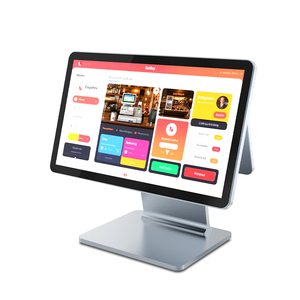 15.6 inch lft Led Cảm ứng màn hình Màn hình với kim loại đứng cho doanh nghiệp nhỏ nhà hàng văn phòng hoặc tiền mặt đăng ký POS - Product Image 1