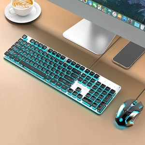 Venta al por mayor, teclado de escritura a máquina luminoso, cómodo y de buena sensación para ordenador y juegos con palabras árabes rusas - Product Image 6