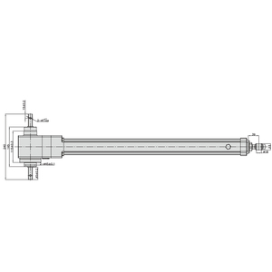 Aktuator Linear PrimoPal Solar Tracker, Sinkronisasi 0.8mm/s, 40000N, Stroke 1000mm 1200mm, Tugas Berat, Aktuator Linear Elektrik 24V - Product Image 5