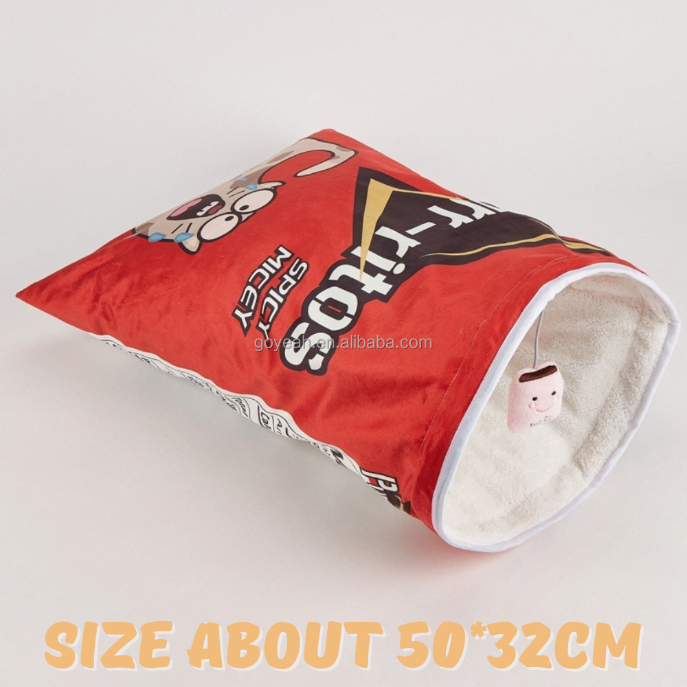 Sac de chips rouge-noir