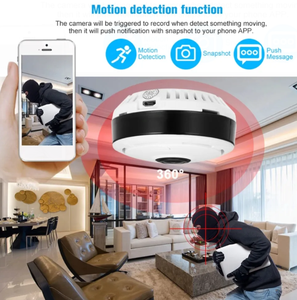 V380 960P智能迷你圆顶安全摄像机室内家用全360视角Wifi IP双向音频支持P2P CMOS传感器 - Product Image 6