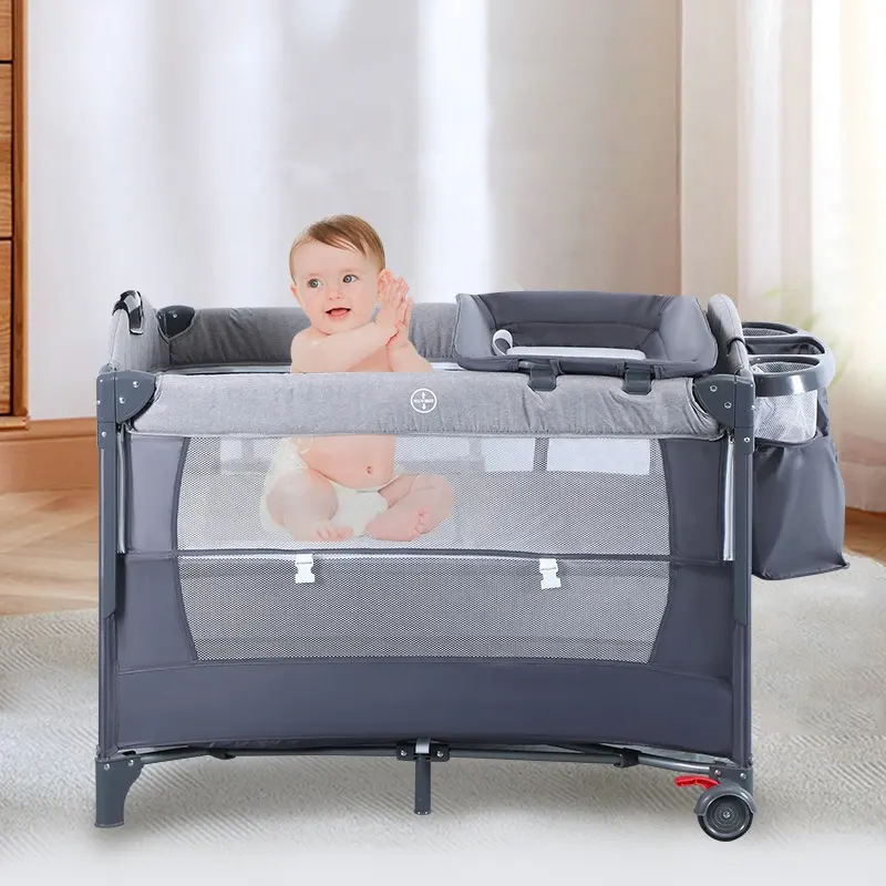 Multifunctional Bedside Sleeper Foldable Newborn infant travel cot Bassinet baby bedside crib