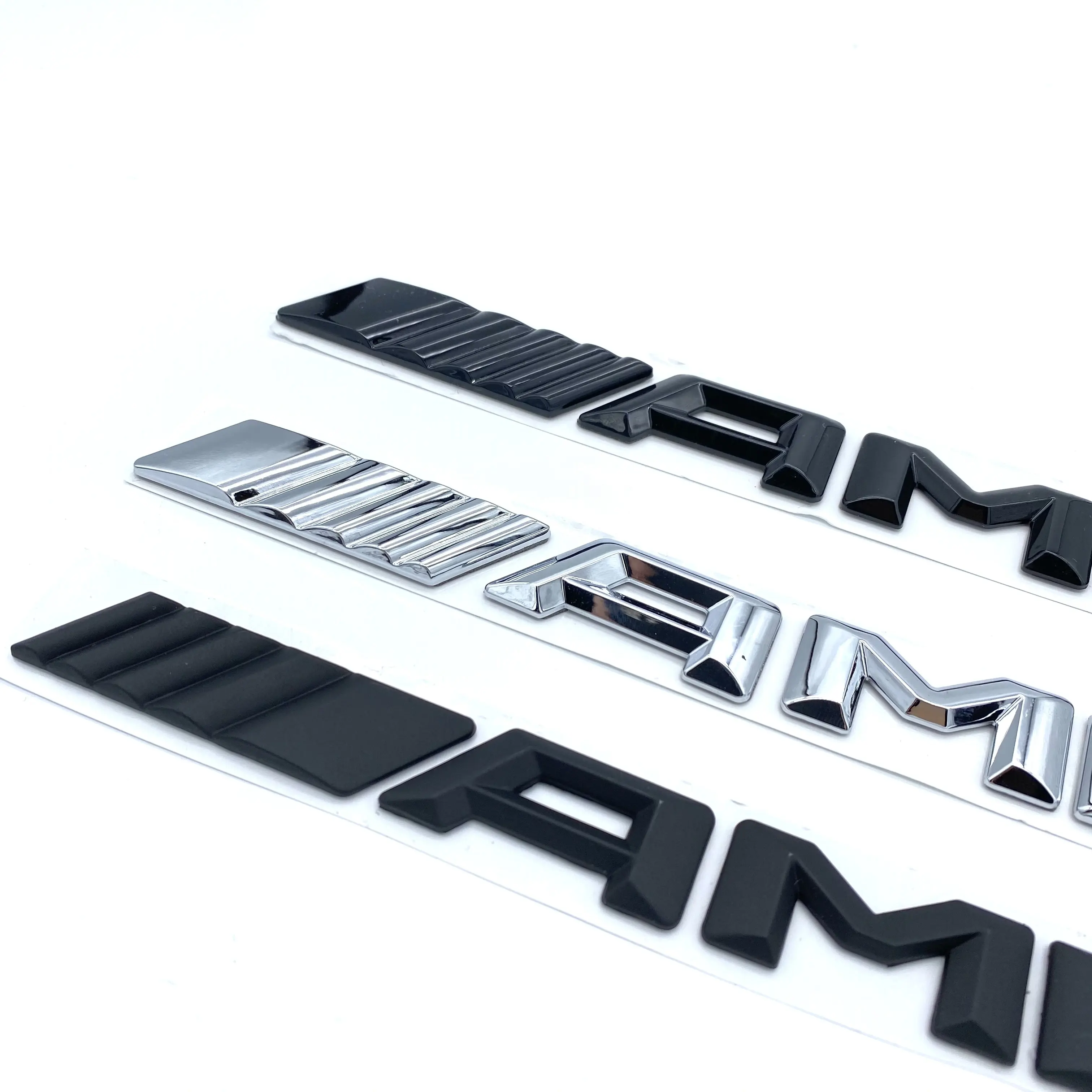ABS Lencana Mobil 3M AMG Logo Decal Emblem Stiker Plastik