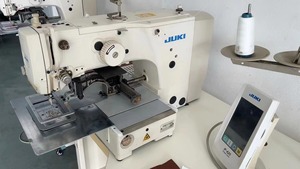 Seconda mano originale Jukis 210EN modello 1306 macchina da cucire per Computer di programmazione trasmissione a cinghia motore Stepper 130*60mm - Product Image 5