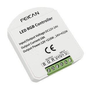 Feican FC 040 8คีย์ DC12v 24V RGB RF ควบคุมนำ RBB ควบคุมด้วยรีโมทแบบสัมผัส - Product Image 4