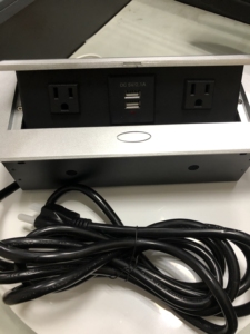 美国办公室隐藏欧洲插座弹出电源 usb 插座桌面桌面插座 - Product Image 5