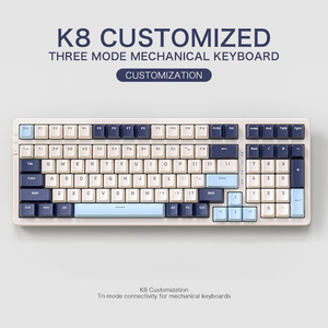 Wireless Mechanical <strong>Keyboard</strong> with <strong>Key</strong> Hot Swap Lighting Effects Tri-Mode Connection &amp; Safe Gasket Muffler Structure for Laptops - Product Image 6