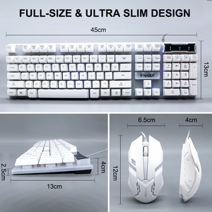Colorful Characters Light Transmission 104 Buttons Rainbow Backlight USB Wired Peripheral Ergonomic <strong>Computer</strong> Gaming <strong>Keyboard</strong> - Product Image 5