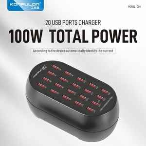 KONFULON 2024 New 100W High <strong>Power</strong> Charger with 20*<strong>USB</strong> <strong>Outputs</strong> for <strong>Multiple</strong> Devices Charging - Product Image 2
