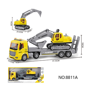 Simulated High-quality Engineering Set With 2 Children's Engineering Toy <strong>Cars</strong> Simulation Friction Truck - Product Image 4