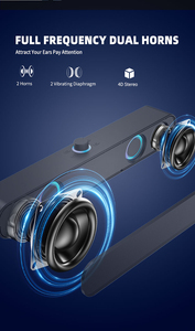 Altavoz inalámbrico Bluetooth para ordenador con barra de sonido TF Aux IN, función Hi-Fi y sonido estéreo, barra de sonido inalámbrica, altavoz para el hogar - Product Image 5