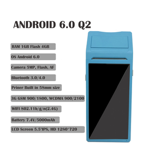 Eryin Android 8.1 Pos终端Pda，带无线Bt和Wifi Android系统，内置热敏打印机和条形码扫描仪 - Product Image 2