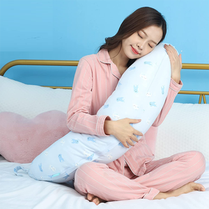 Fabrika organik pamuk bebek emzirme yastığı gebelik yan uyuyan ayrılabilir vücut yastığı emzirme için - Product Image 5