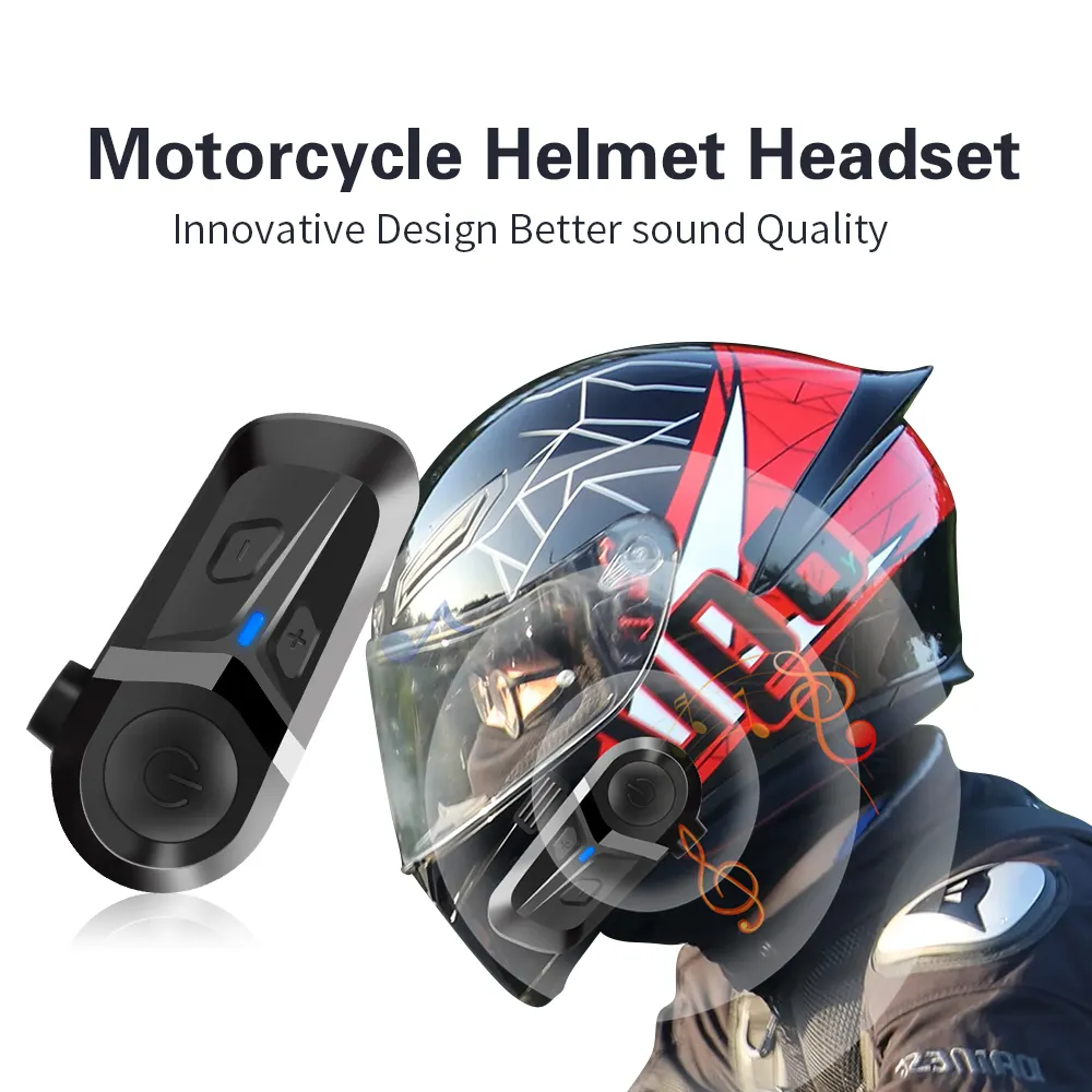 OEM Bluetooth kask motosiklet kulaklık kulaklık kask kablosuz Bluetooth için su geçirmez motosiklet bisiklet kulaklık