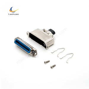 LECHUAN 57 serisi SCSI d-sub konnektörler 14P 24P 36P 50P d-şerit düz konnektör Panel yuvası erkek konnektör değiştirilir - Product Image 2