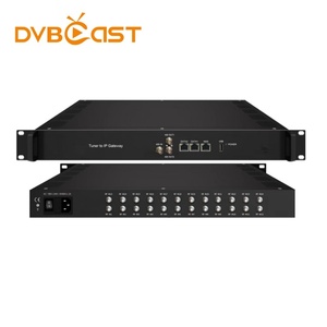 24 Fta调谐器Dvb-s2x到IP网关转换器，用于带BISS解扰的IPTV系统
