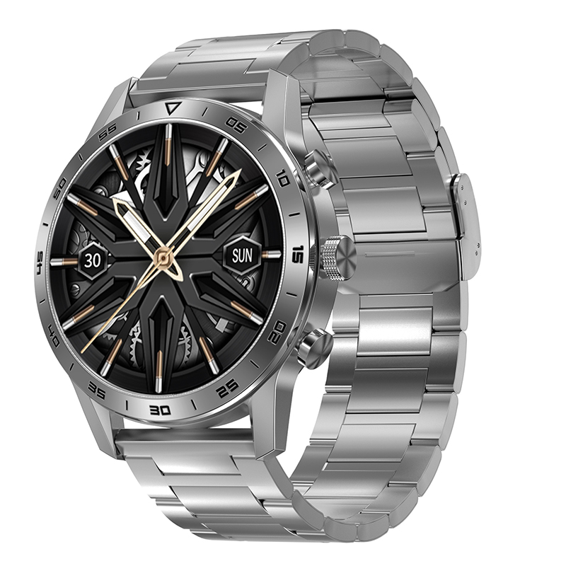 silver Case+steel strap