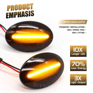 ไฟ LED แสดงสถานะด้านข้างแบบไดนามิกสำหรับ Ford Fiesta MK3 Ka Mondeo Transit tourneo สัญญาณไฟเลี้ยวกะพริบแบบใหม่ - Product Image 4