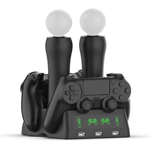 4合1 PS4控制器PS移动VR充电坞站，适用于PS4/PS4超薄/PS4专业版 - Product Image 4