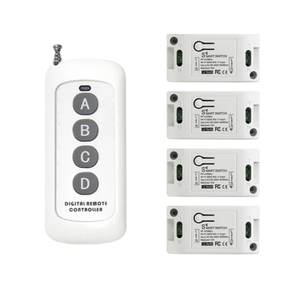 QIACHIP WiFi Smart Switch Wireless telecomando luce Timer interruttori relè 110V 220V domotica modulo KT1004 & KR2201W - Product Image 2