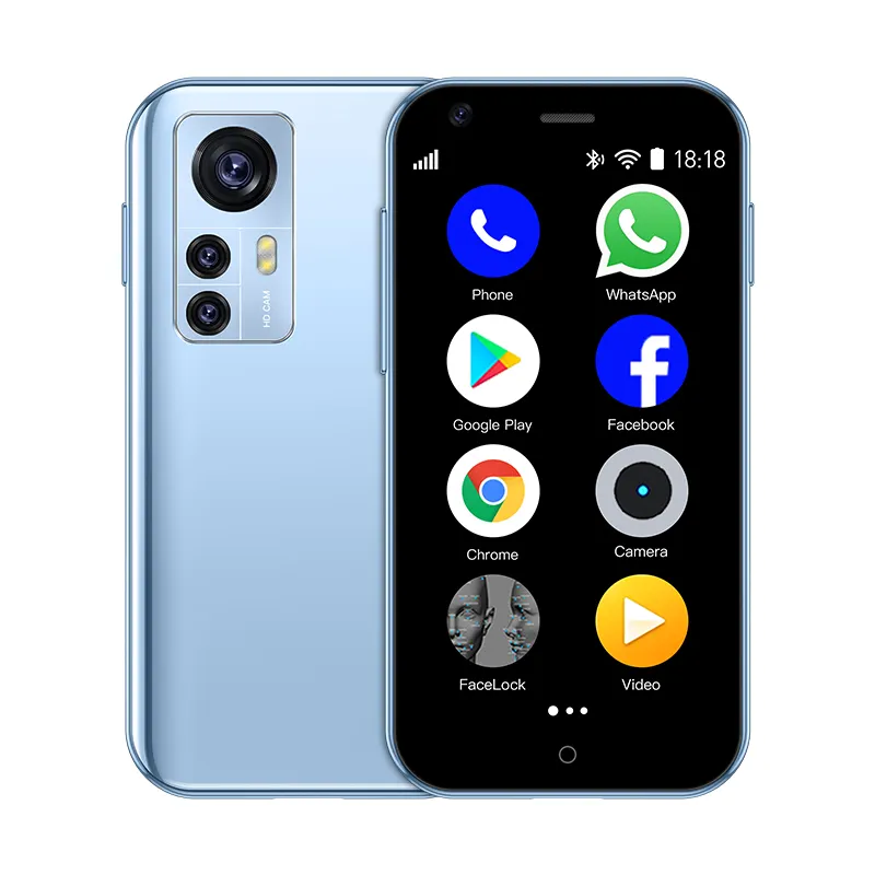 Ultra fino 3G Ceia Mini Smartphone SOYES D18 Android 6.0 Quad Core 1GB 8GB 1000mAh Bateria 2.5 ''Celular com Google Play
