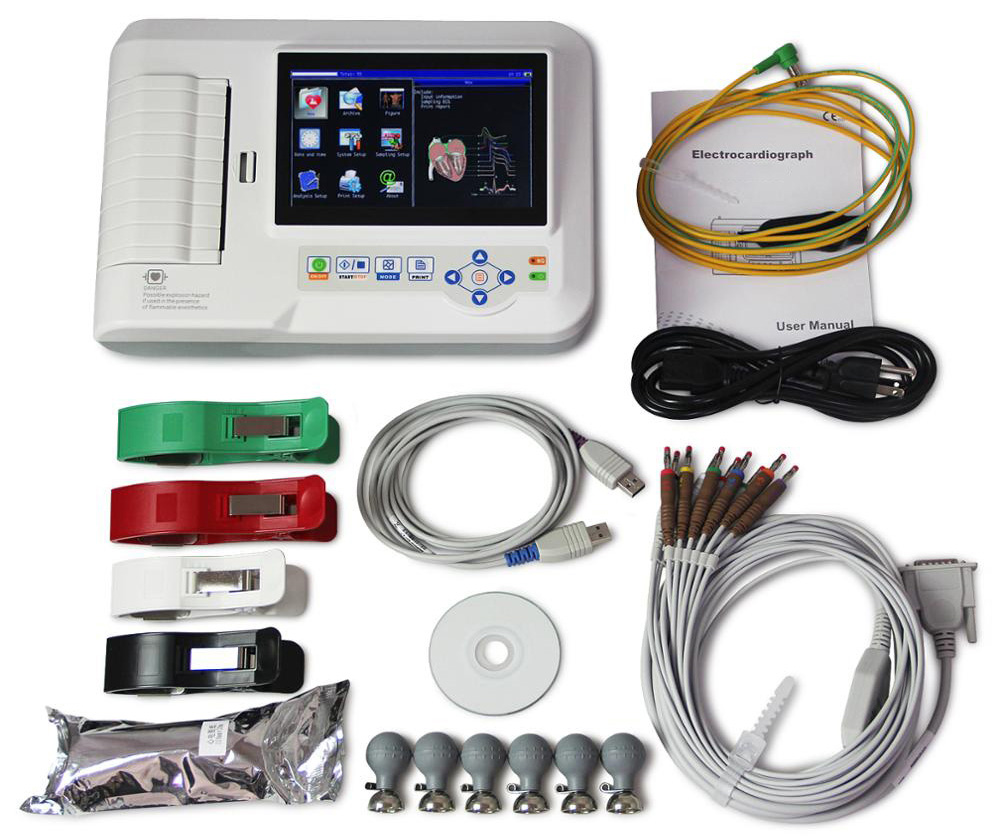 Portable Digital Electro Cardiogram ECG Machine 2 H5423558793314e709039b4e1ef05f9d1y